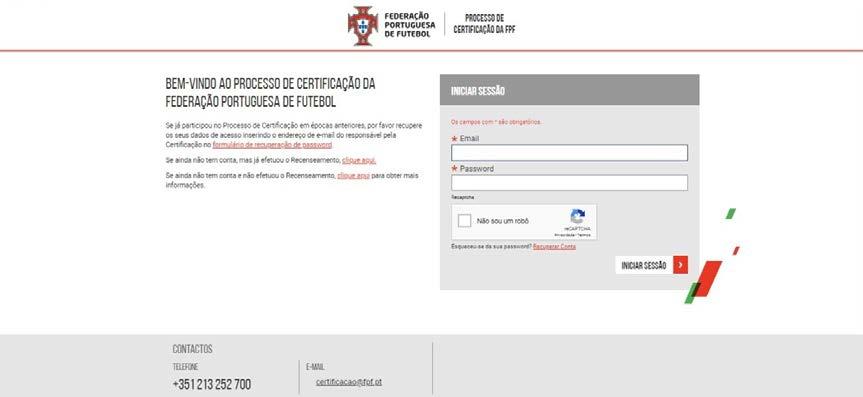 Processo de Certificação da FPF Plataforma de