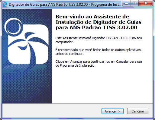 MANUAL DE CADASTRO DIGITA TISS Instalando o Digitador TISS Para iniciar a instalação, clique sobre o Instalador_ DigitaTISS.exe. Obs.