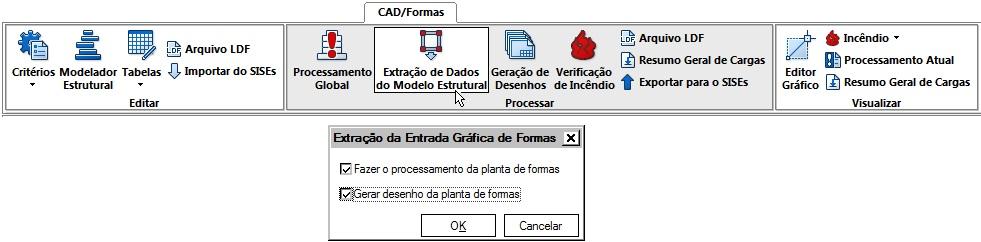 Extração dos dados do Modelo Estrutural do pavimento Para obtermos mais informações sobre o Modelo Estrutural de um pavimento, bem como gerar o desenho da planta de forma e outros, basta acionarmos o