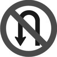 3 A) Proibido mudar de faixa ou pista de trânsito da direita para esquerda. B) Proibido virar à esquerda. C) Pista sinuosa à esquerda. D) Proibido retornar à esquerda. 05.