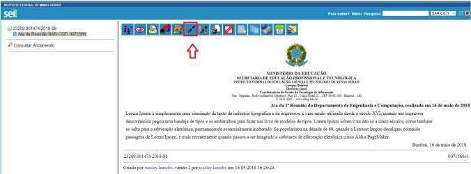 7) Tenha certeza que o documento está correto.