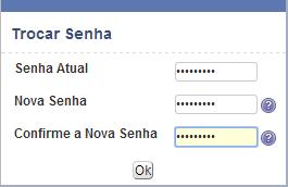 SEGURANÇA Recomendamos que, no primeiro acesso, seja feita a troca da sua senha.