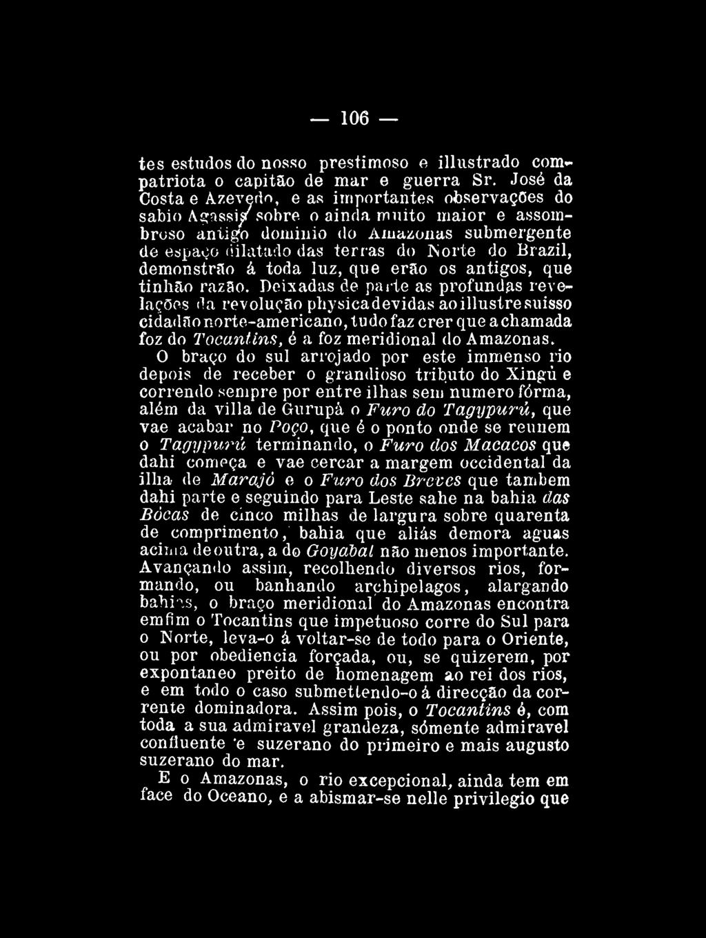 106 tes estudos do nosso prestimoso e illustrado compatriota o capitão de mar e guerra Sr.