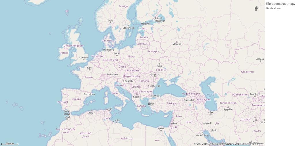 Camada de plano de fundo (mapa OpenStreetMap) Dados de localização Mapas oferecem suporte a várias maneiras de determinar as localizações em uma camada.