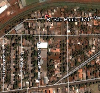 Imagem obtida do Google Earth - data base: 19/10/2013