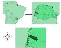 Figura 1 - Localização da Bacia Hidrográfica do Rio São Francisco Verdadeiro Processamento dos Dados Para a realização do estudo, utilizou-se duas imagens com resolução radiométrica de 16 bits,