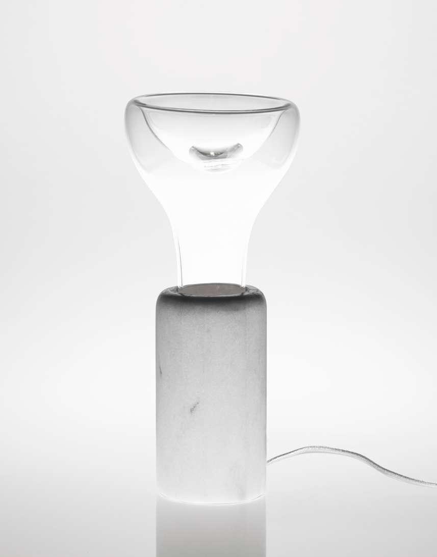 Luminária GEMA*, 2014 Cristal, mármore espírito santo, LED *Ed.
