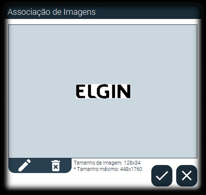 Agora clique no botão para confirmar o logotipo. (Lembrando: que é preciso enviar carga de formato de etiquetas).