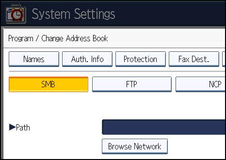 9. Pressione a tecla [Change] digite o login [ "Login User Name"] que sera utilizado para a autenticação na pasta. 10.