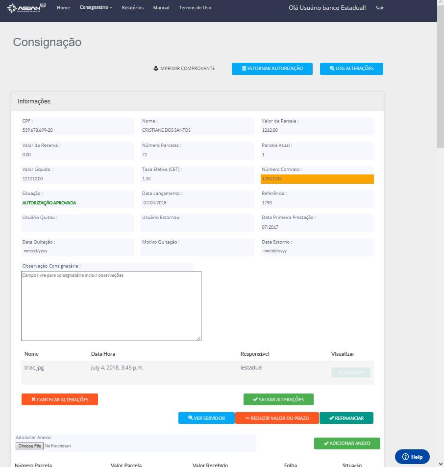 Após a Autorização "Aprovada" clique em "Imprimir Comprovante" e realize a emissão do mesmo.