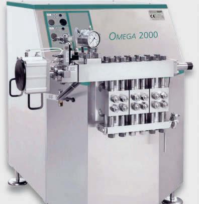 OMEGA 500 Com uma vazão de 250 a 500 l/h, o OMEGA 500 é indicado para produção industrial padrão.