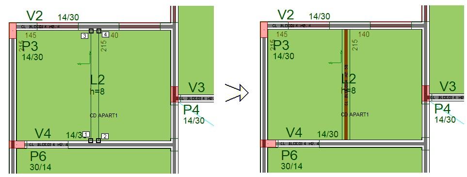 Para definirmos a carga distribuída linear correspondente a esta parede, execute o comando: Carga distribuída linear. 1. Com a aba "Cargas" selecionada, clique no botão "Distribuída linearmente" 2.