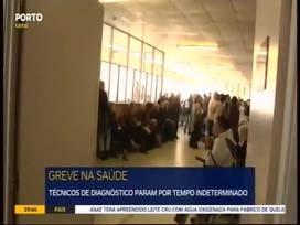 técnicos de diagnóstico iniciaram uma greve por tempo