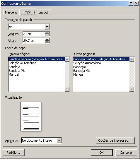 1º Passo: Para configurar a margem do trabalho acadêmico é necessário clicar em Layout da página > margens > margens personalizadas,