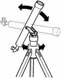 AstroNova. N.06. 2015 telescópio com o tripé precisa estar alinhado com o pólo celeste. Para nós, que vivemos no hemisfério Sul, basta orientar o eixo do mecanismo na direção sul.