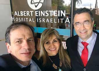 Institucional Visita ao Hospital Israelita Albert Einstein No dia 16 de janeiro, o Presidente, Rui Gilberto Ferreira, o Tesoureiro Geral da SBUS, Waldemar Naves do Amaral, e a ginecologista Mara