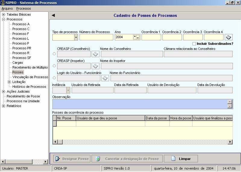 busque-o na Tela de Consulta de Processos (Item REALIZANDO BUSCA).