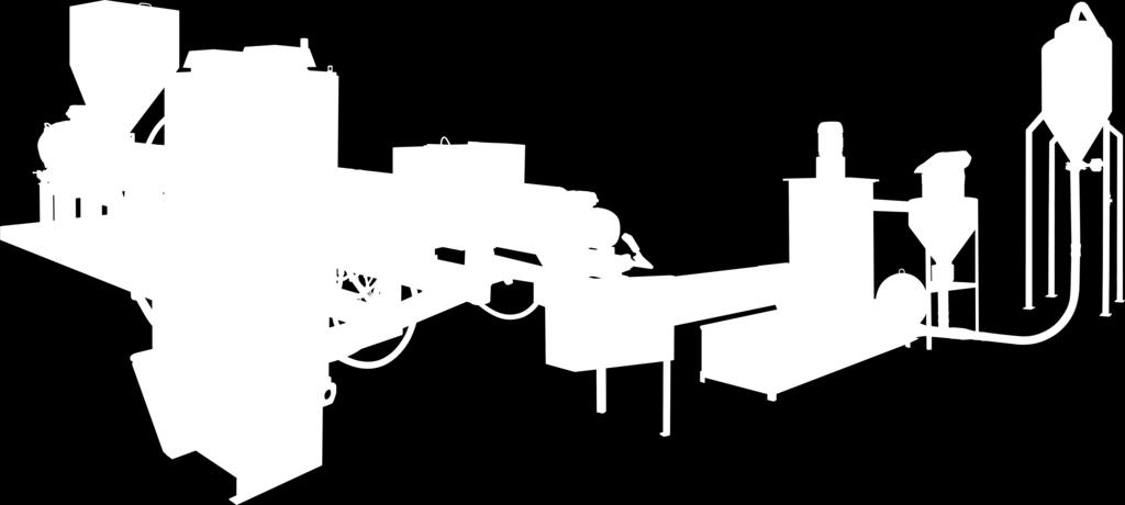 extremamente vantajoso. Versátil, viabiliza a reciclagem de plásticos rígidos de injeção, sopro, extrusão e aglutinados de filmes.