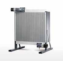 Recuperação de calor Permutadores de calor arrefecem acentuadamente o ar de processo, mesmo com elevadas temperaturas ambiente.