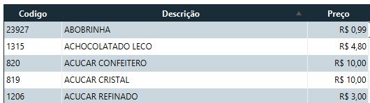 basta clicar sobre a o nome Código