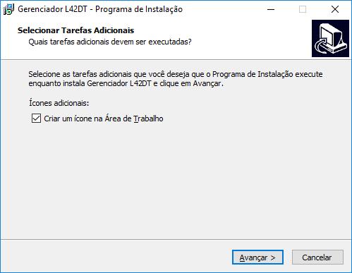 Instalando o software GerenciadorL42DT Após baixar o software clique duas vezes no instalador