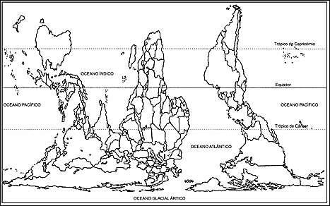 QUESTÃO 03 A distância total percorrida pelos tripulantes do navio, tanto em terra como no mar, da chegada ao arquipélago até as margens leste do lago da grande Ilha Oriental foi de 8,5 cm.