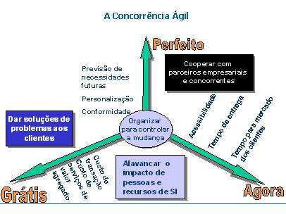 2.2.3 - Concorrente Ágil Agilidade no desempenho competitivo é a capacidade de uma empresa de prosperar em mercados mundiais em rápida transformação e constante fragmentação para produtos e serviços