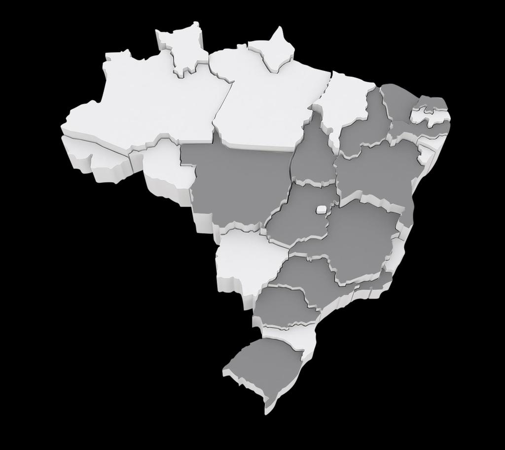 Presença no Brasil 18 estados