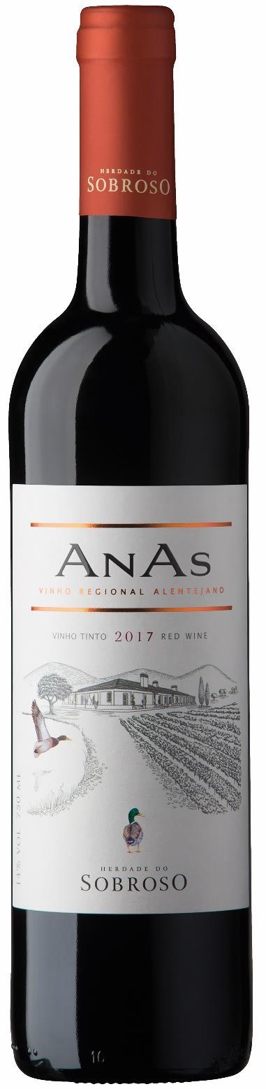 Herdade do Sobroso Anas Alentejo 16 a 18ºC 14,0º vol Syrah, Alicante Bouschet, Aragonez - Filipe Teixeira Pinto &