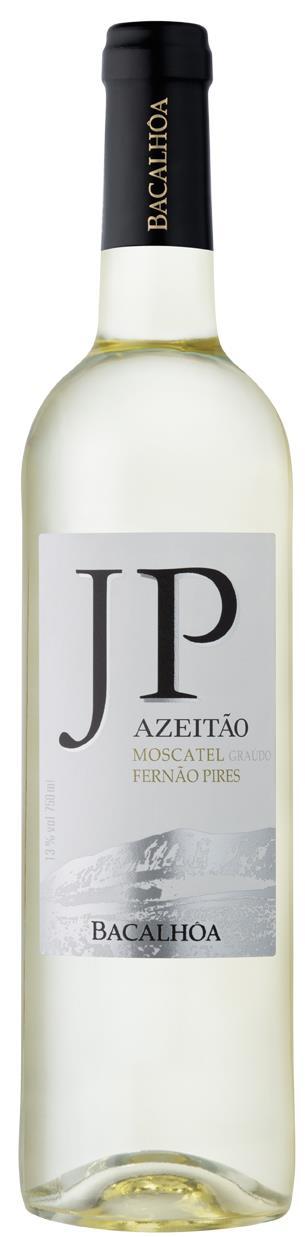 Bacalhôa JP Azeitão Branco Península de Setúbal 8 a 10ºC 13,0% vol Fernão Pires e Moscatel de Setúbal Medalha