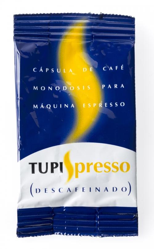 DESCAFEINADO Cápsula TupiSpresso Café descafeínado Café natural sem cafeína, à base de arábica e uma ligeira percentagem de robusta.