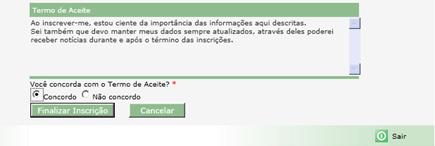 e a ficha de inscrição que possui informações pertinentes aos próximos