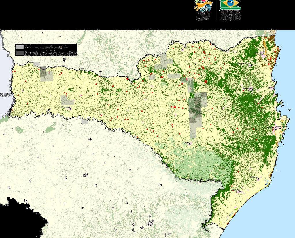 mata 15-16 846 dec. mata 14-15 598 dec. mata 13-14 692 SC Figura do estado de Santa Catarina com decrementos 2015-2016 ressaltados.