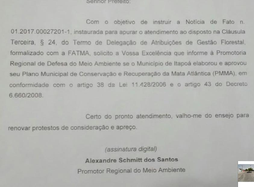 Promotoria de Meio Ambiente colaborando