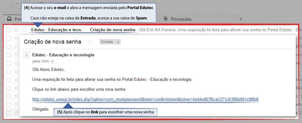 Se não houver este e-mail na base de dados, o Portal apresentará a mensagem O e-mail não é válido. Encaminhe uma mensagem para suporte@nead.unesp.br informando o seu CPF e curso.