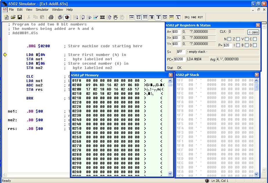 3. Arquitetura de icroprocessador Comercial ostech 6502 - Adotado no Apple II 21 * Simulador: 6502 Simulator / Site: http://home.pacbell.