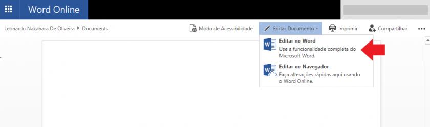 Abrindo arquivos do Word, Excel, Powerpoint, diretamente na internet A qualquer momento, o usuário poderá acessar a pasta, de qualquer computador.