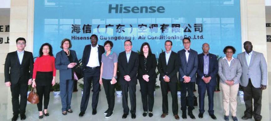 參觀考察海信 ( 廣東 ) 空調有限公司 Visita à Companhia Hisense (Guangdong) Air Conditioning Co., Ltd.