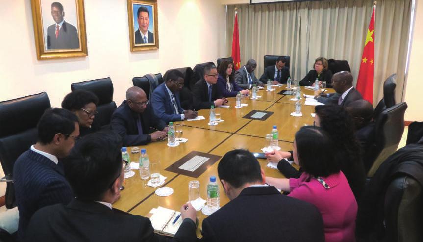 拜會安哥拉駐華大使館 Visita de cortesia à Embaixada de Angola em Pequim 中葡論壇 ( 澳門 ) 常設秘書處訪問北京 2016 年 3 月 7 日至 9 日 中葡論壇