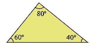 Quanto à medida dos ângulos Triângulo