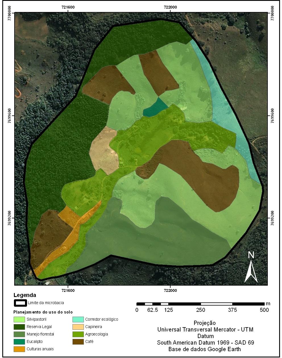 5.4. Proposta de planejamento do uso do solo para a microbacia do córrego dos Araújos.