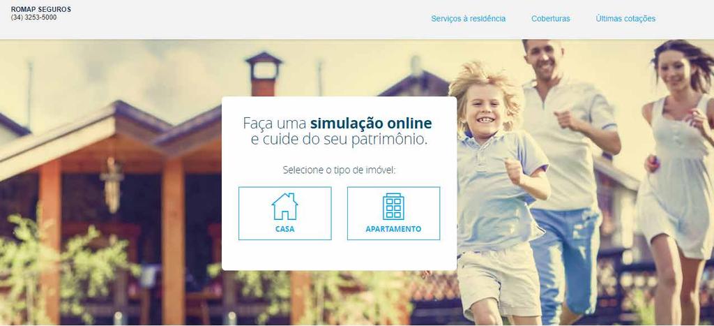 4Cotação Online Usuário é direcionado para a página e realiza cotação online no site da