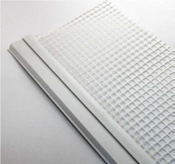 Espessura de PVC: 0,3 mm Comprimento: 2,5 m Rede de fibra de vidro (100+150 mm de largura) com tratamento anti