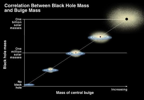 Buracos negros no núcleo de todas as