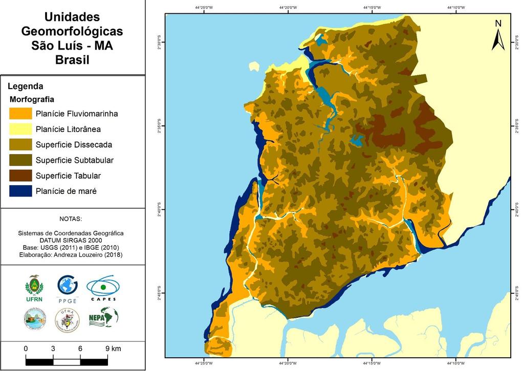 68 Mapa 08 - Unidades Geomorfológicas de São