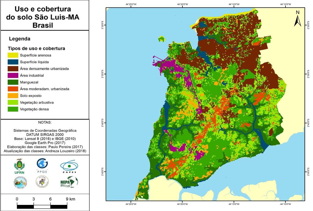 83 Mapa 13: Uso e cobertura do solo em São Luís