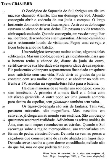 Com relação aos sentidos e aos aspectos gramaticais do texto CB4A1BBB, julgue o item que se segue.