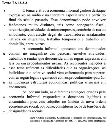 Com relação às ideias e aos aspectos linguísticos do texto 7A1AAA, julgue o item que se segue. O emprego de sinal indicativo de crase em a demandas legítimas (ℓ.