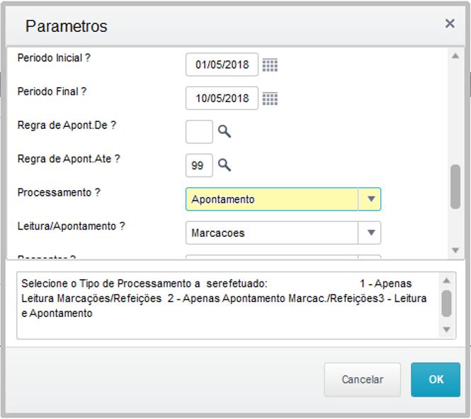 REAPONTAMENTO DE MARCAÇÕES Sempre que fizer alterações nas batidas após a leitura/apontamento das marcações, é necessário reapontá-las para que o sistema organize novamente as batidas e considere os