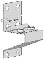 Variante cerniera in ferro Steel hinge variants Variante dobradiça em ferro Solo con pannello